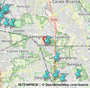 Mappa Via Ugo Foscolo, 20831 Seregno MB, Italia (3.47077)
