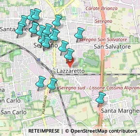Mappa Via Ugo Foscolo, 20831 Seregno MB, Italia (1.0795)