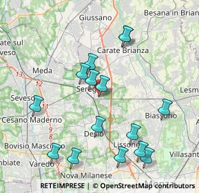 Mappa Via Ugo Foscolo, 20831 Seregno MB, Italia (4.15133)