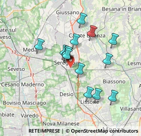 Mappa Via Ugo Foscolo, 20834 Seregno MB, Italia (2.93867)