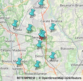 Mappa Via Ugo Foscolo, 20831 Seregno MB, Italia (3.66)