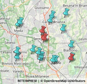 Mappa Via Ugo Foscolo, 20831 Seregno MB, Italia (3.982)