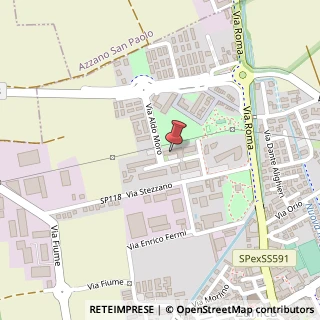 Mappa Via Aldo Moro, 40, 24050 Zanica, Bergamo (Lombardia)
