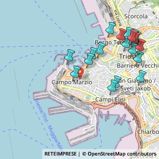 Mappa Salita al Promontorio, 34123 Trieste TS, Italia (1.23)