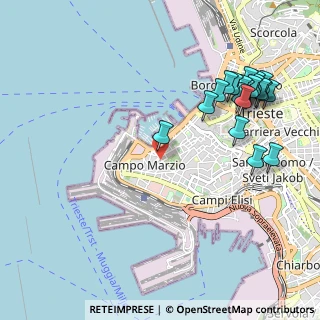 Mappa Salita al Promontorio, 34123 Trieste TS, Italia (1.2125)