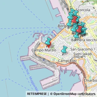 Mappa Salita al Promontorio, 34123 Trieste TS, Italia (1.3505)