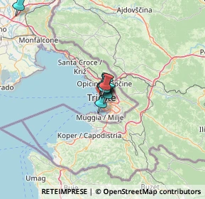 Mappa Via del Ponzanino, 34137 Trieste TS, Italia (21.74)