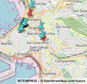 Mappa Largo Sonnino, 34138 Trieste TS, Italia (1.04643)