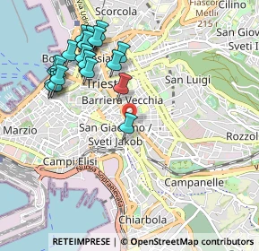 Mappa Largo Sonnino, 34138 Trieste TS, Italia (1.0795)