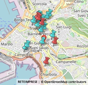 Mappa Via del Ponzanino, 34137 Trieste TS, Italia (0.7835)