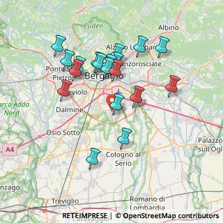 Mappa Via Mozart, 24050 Zanica BG, Italia (7.00842)