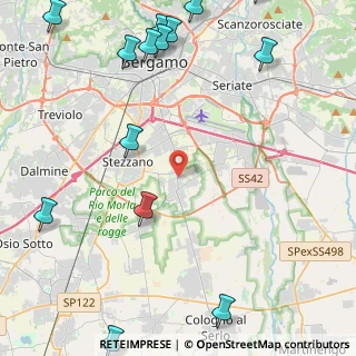 Mappa Via Mozart, 24050 Zanica BG, Italia (6.55071)