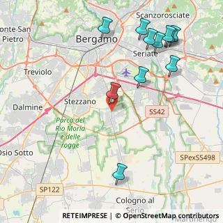 Mappa Via Mozart, 24050 Zanica BG, Italia (5.05273)
