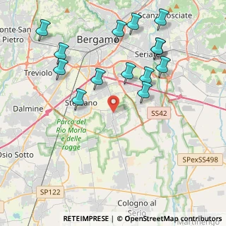 Mappa Via Mozart, 24050 Zanica BG, Italia (4.52857)