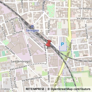 Mappa Via Milano, 15, 20831 Seregno, Monza e Brianza (Lombardia)
