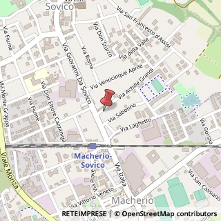 Mappa Via Achille Grandi,  11, 20050 Sovico, Monza e Brianza (Lombardia)