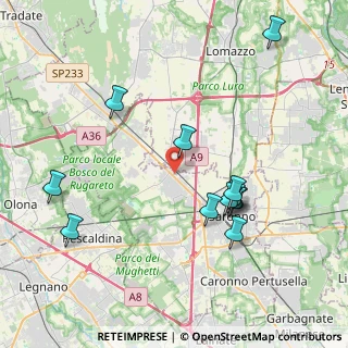 Mappa Via Stazione, 21040 Gerenzano VA, Italia (4.145)