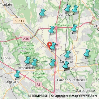 Mappa Via Stazione, 21040 Gerenzano VA, Italia (4.74667)