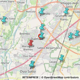 Mappa Via Bosco Frati, 24044 Dalmine BG, Italia (2.68636)