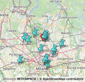 Mappa Via Crocefisso, 20831 Seregno MB, Italia (11.82857)