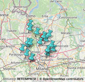 Mappa Via Crocefisso, 20831 Seregno MB, Italia (10.80842)