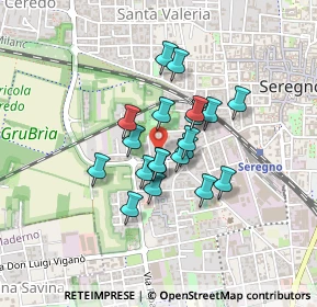 Mappa Via Crocefisso, 20831 Seregno MB, Italia (0.2995)