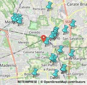 Mappa Via Crocefisso, 20831 Seregno MB, Italia (2.24)