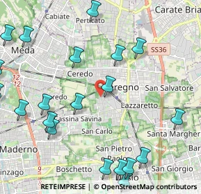 Mappa Via Zara, 20831 Seregno MB, Italia (2.7885)