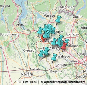 Mappa 21010 Cardano Al Campo VA, Italia (9.487)