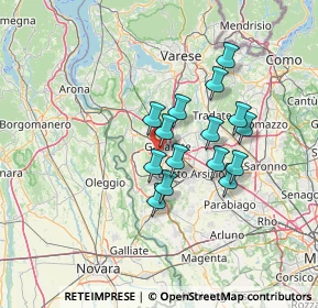 Mappa 21010 Cardano Al Campo VA, Italia (10.64)