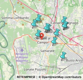 Mappa 21010 Cardano Al Campo VA, Italia (3.09364)