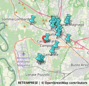 Mappa 21010 Cardano Al Campo VA, Italia (3.13389)