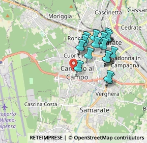 Mappa 21010 Cardano Al Campo VA, Italia (1.564)