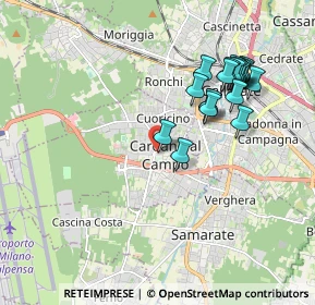 Mappa 21010 Cardano Al Campo VA, Italia (1.85947)