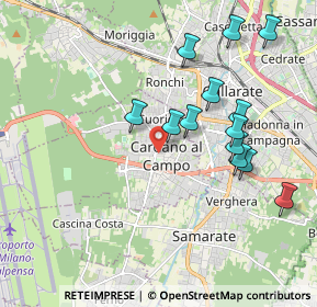 Mappa 21010 Cardano Al Campo VA, Italia (1.92538)