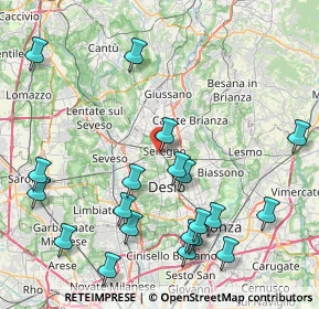 Mappa Via Trento, 20831 Seregno MB, Italia (9.7925)