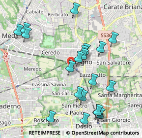 Mappa Via Trento, 20831 Seregno MB, Italia (2.149)