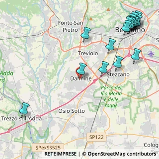 Mappa Via Camozzi, 24044 Dalmine BG, Italia (6.22474)