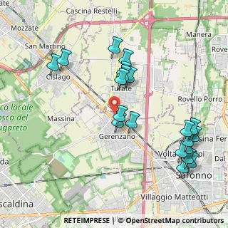 Mappa Via Luigi Pirandello, 21040 Gerenzano VA, Italia (2.1925)