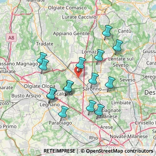 Mappa Via Luigi Pirandello, 21040 Gerenzano VA, Italia (7.266)