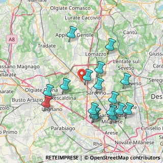 Mappa Via Luigi Pirandello, 21040 Gerenzano VA, Italia (7.98059)