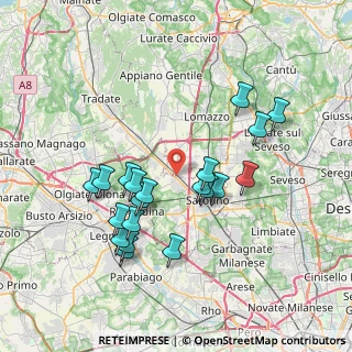 Mappa Via Luigi Pirandello, 21040 Gerenzano VA, Italia (7.089)