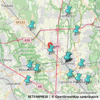 Mappa Via Luigi Pirandello, 21040 Gerenzano VA, Italia (5.058)