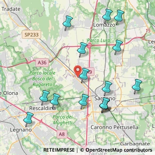 Mappa Via Luigi Pirandello, 21040 Gerenzano VA, Italia (4.828)