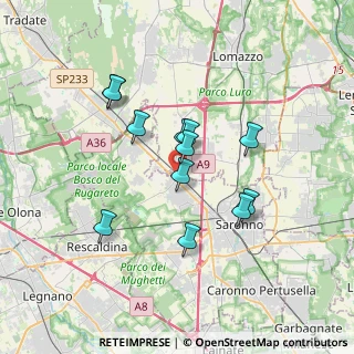 Mappa Via Luigi Pirandello, 21040 Gerenzano VA, Italia (2.95833)
