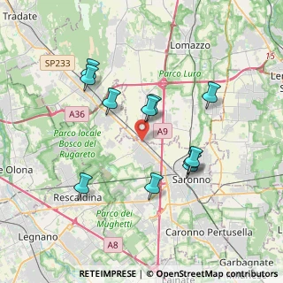 Mappa Via Luigi Pirandello, 21040 Gerenzano VA, Italia (3.44818)