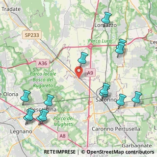 Mappa Via Luigi Pirandello, 21040 Gerenzano VA, Italia (5.47071)