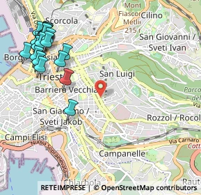 Mappa 34141 Trieste TS, Italia (1.3535)