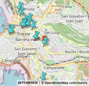 Mappa 34141 Trieste TS, Italia (1.11286)