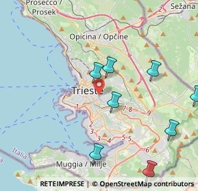 Mappa 34141 Trieste TS, Italia (5.92917)